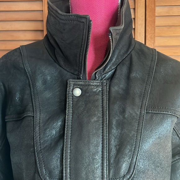 U2 Wear Me Out vintage leather jacket size m black lining. - Picture 2 of 9